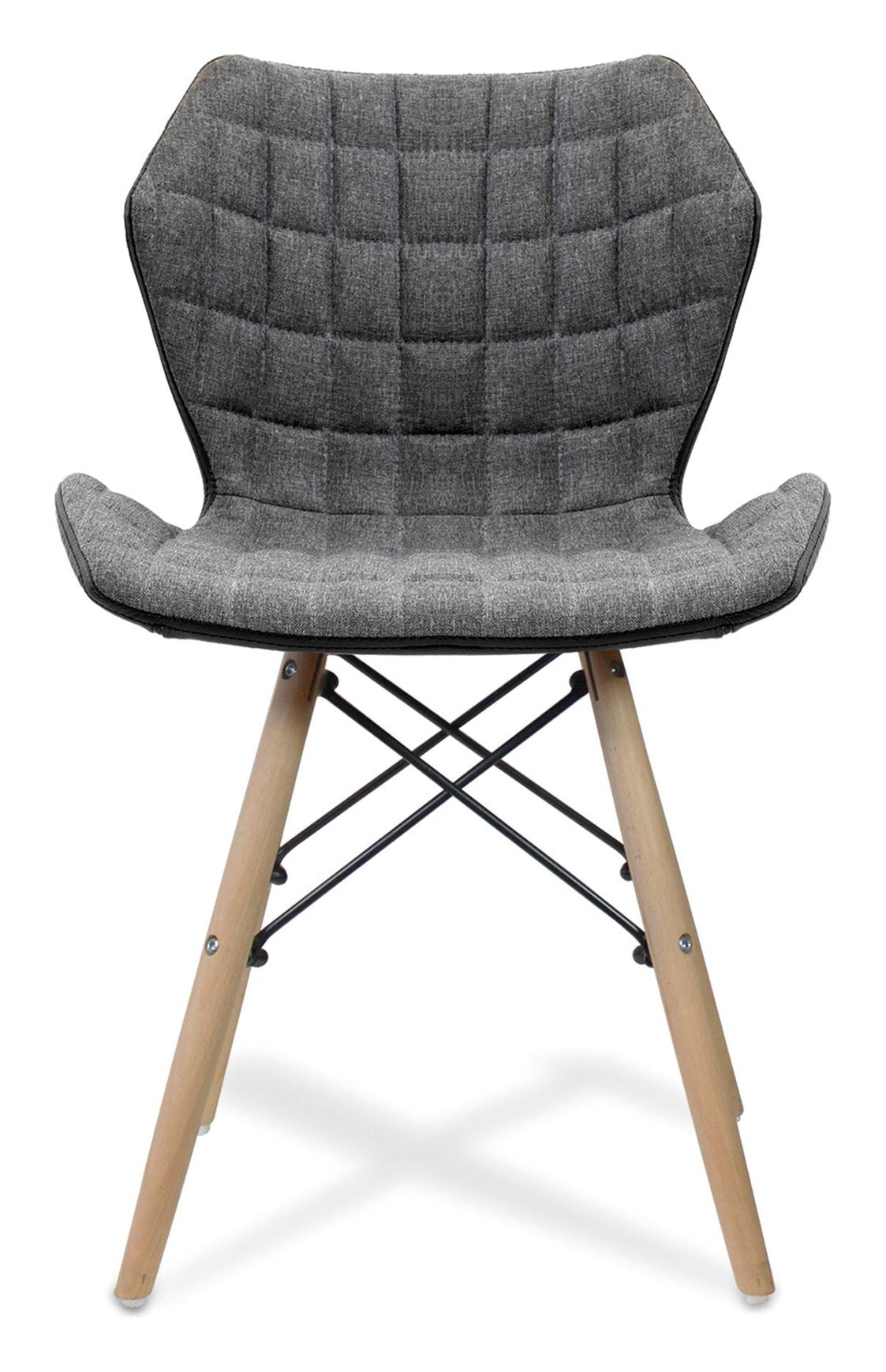 Amelia Fabric Chair in grey, view 2