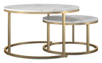 Amelia Marble Effect Nesting Coffee Tables