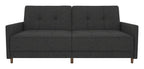 Andora Sprung Sofa Bed Wooden Legs Linen