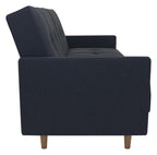 Andora Sprung Sofa Bed Wooden Legs Linen, view 10