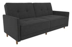 Andora Sprung Sofa Bed Wooden Legs Linen, view 3