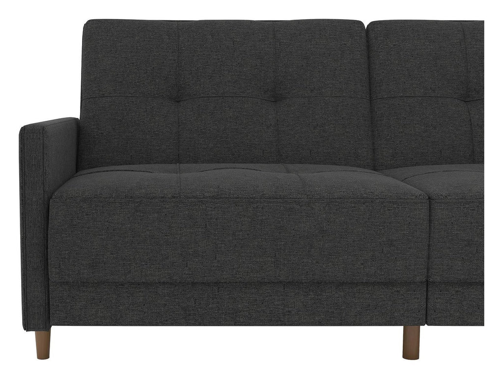 Andora Sprung Sofa Bed Wooden Legs Linen, view 4