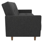 Andora Sprung Sofa Bed Wooden Legs Linen, view 5
