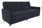Andora Sprung Sofa Bed Wooden Legs Linen, view 8