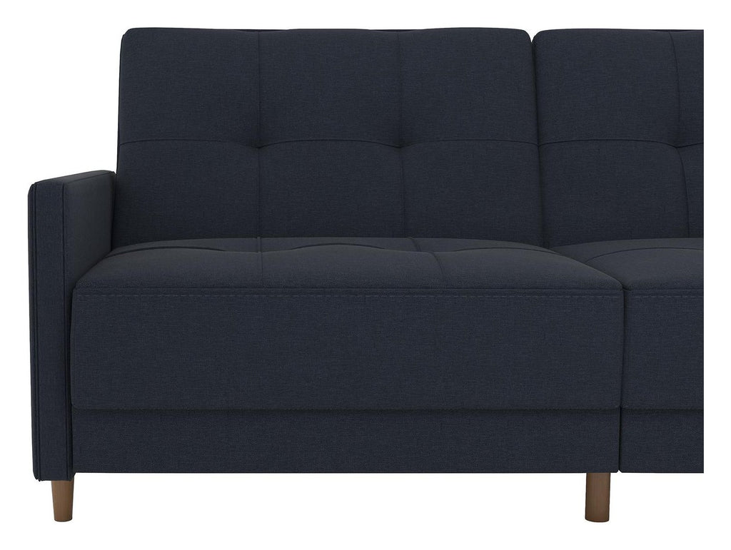 Andora Sprung Sofa Bed Wooden Legs Linen, view 9