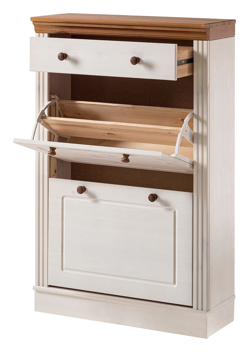 Anita Shoe Cabinet 2 Flap 1 Drawer, view 17