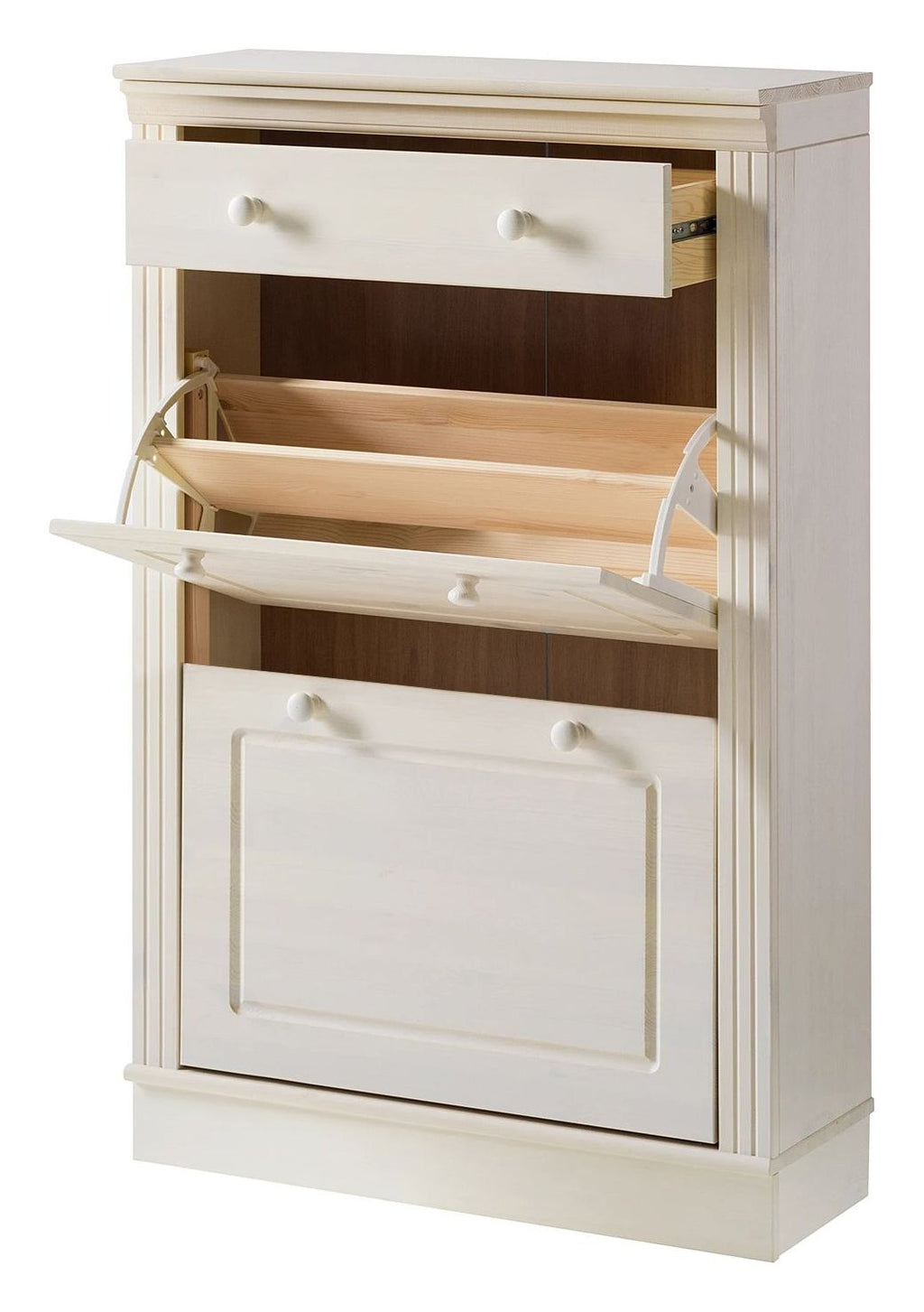 Anita Shoe Cabinet 2 Flap 1 Drawer, view 6
