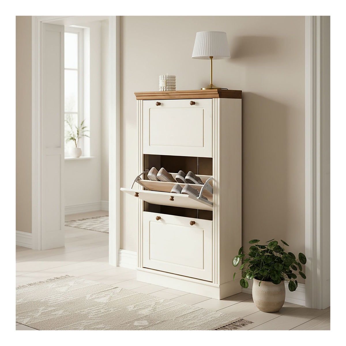 Anita Shoe Cabinet 3 Flap, view 14