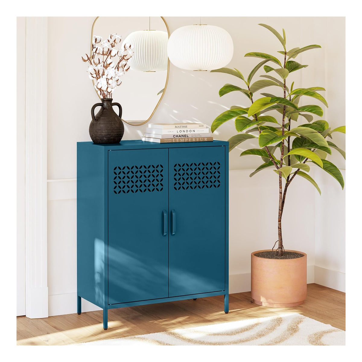 Annie 2 Door Metal Cabinet, view 6