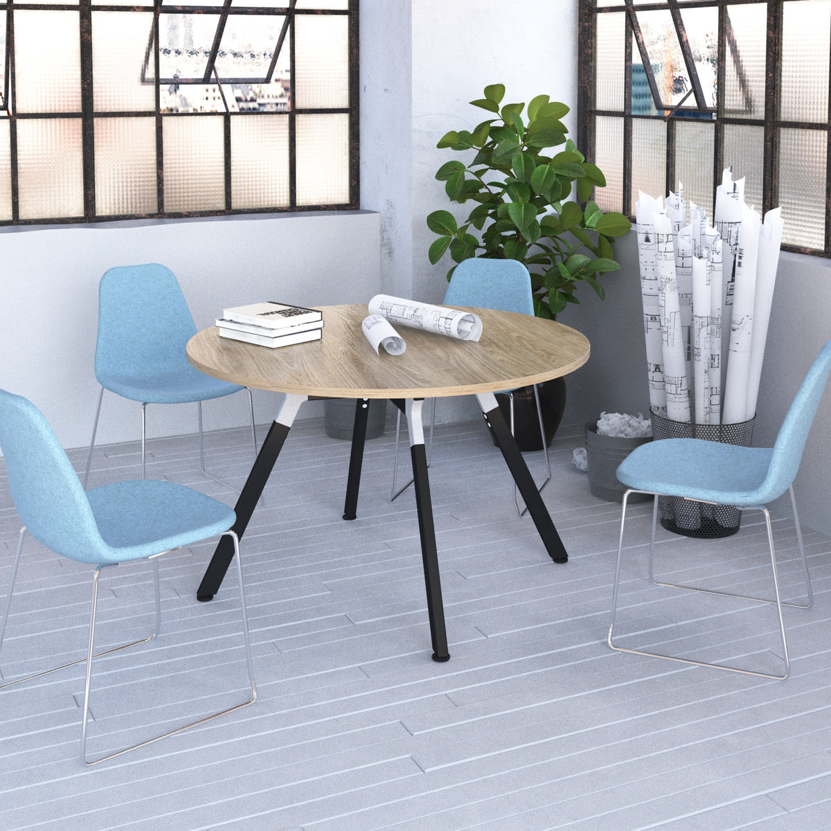 Anson Meeting Table, in an office