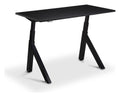 Apex Forma Height Adjustable Desk, black frame, black top