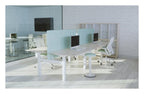 Apex Kompa Back to Back Height Adjustable Desks, in an office