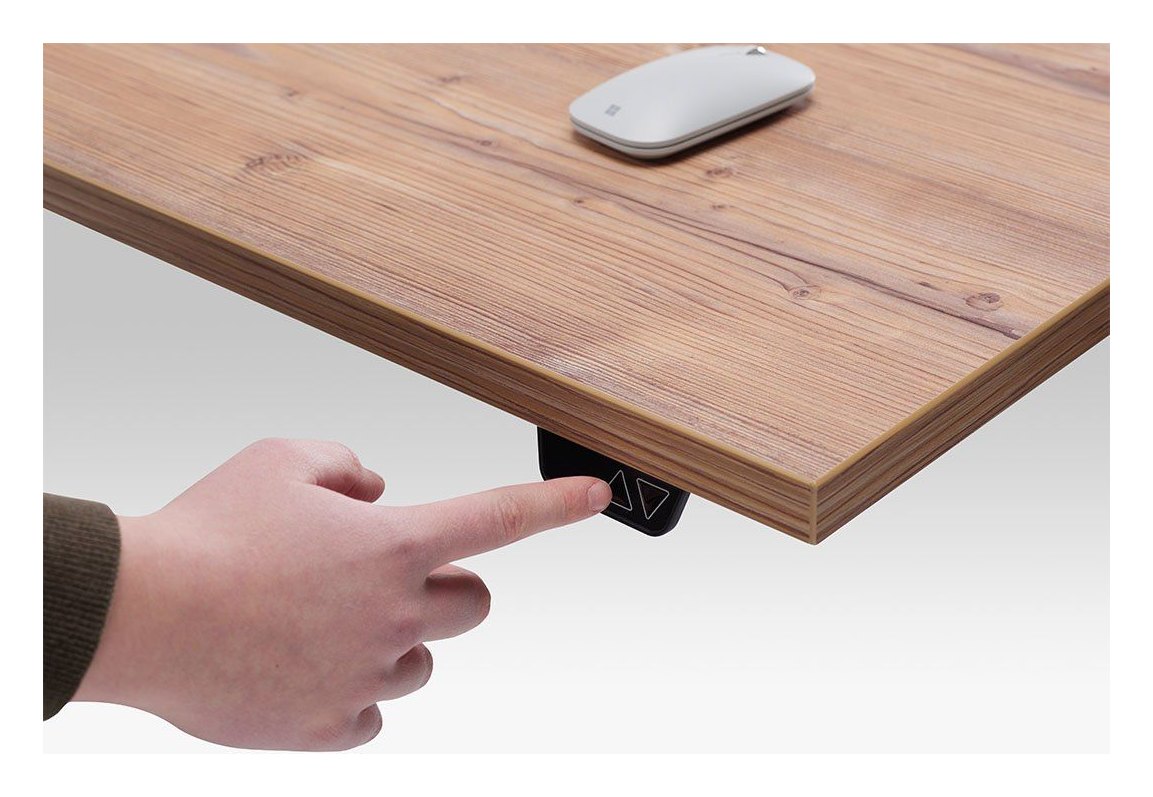 Apex Runda Height Adjustable Desk, in an office