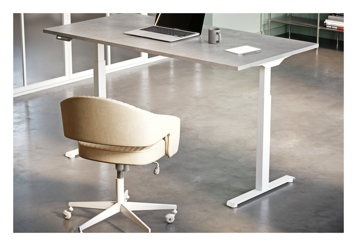 Apex Rusa Height Adjustable Desk, in an office