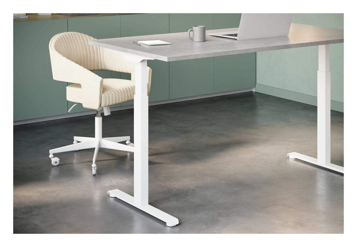 Apex Rusa Height Adjustable Desk, in an office