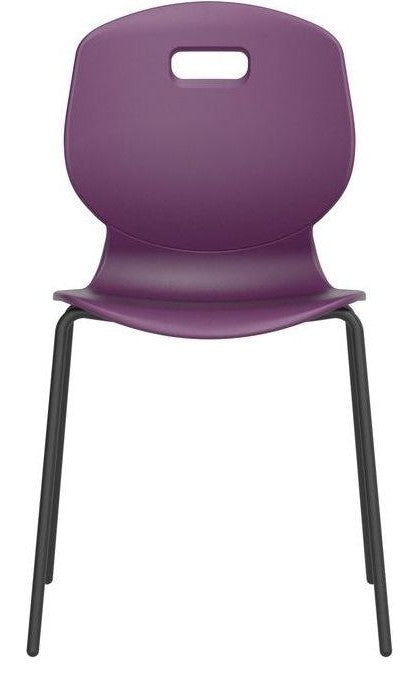 Arc 4 Leg Chair in grape from the side