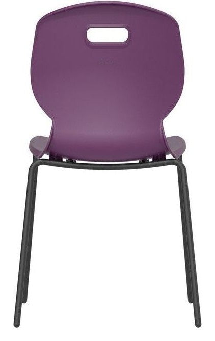 Arc 4 Leg Chair in grape from the back