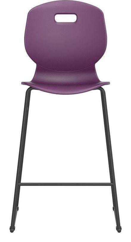 Arc High Chair in grape from the front