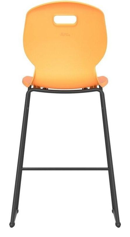 Arc High Chair in marigold from the back