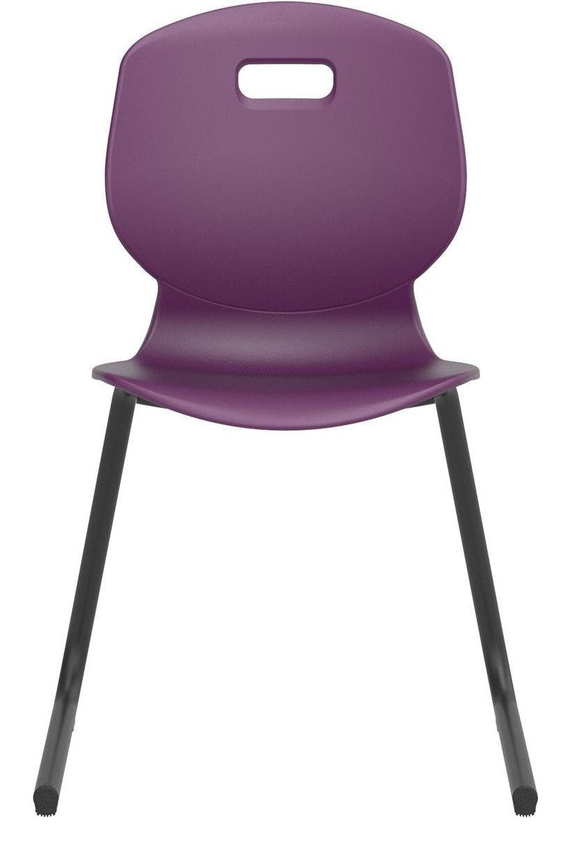Arc Reverse Cantilever Chair in grape from another angle