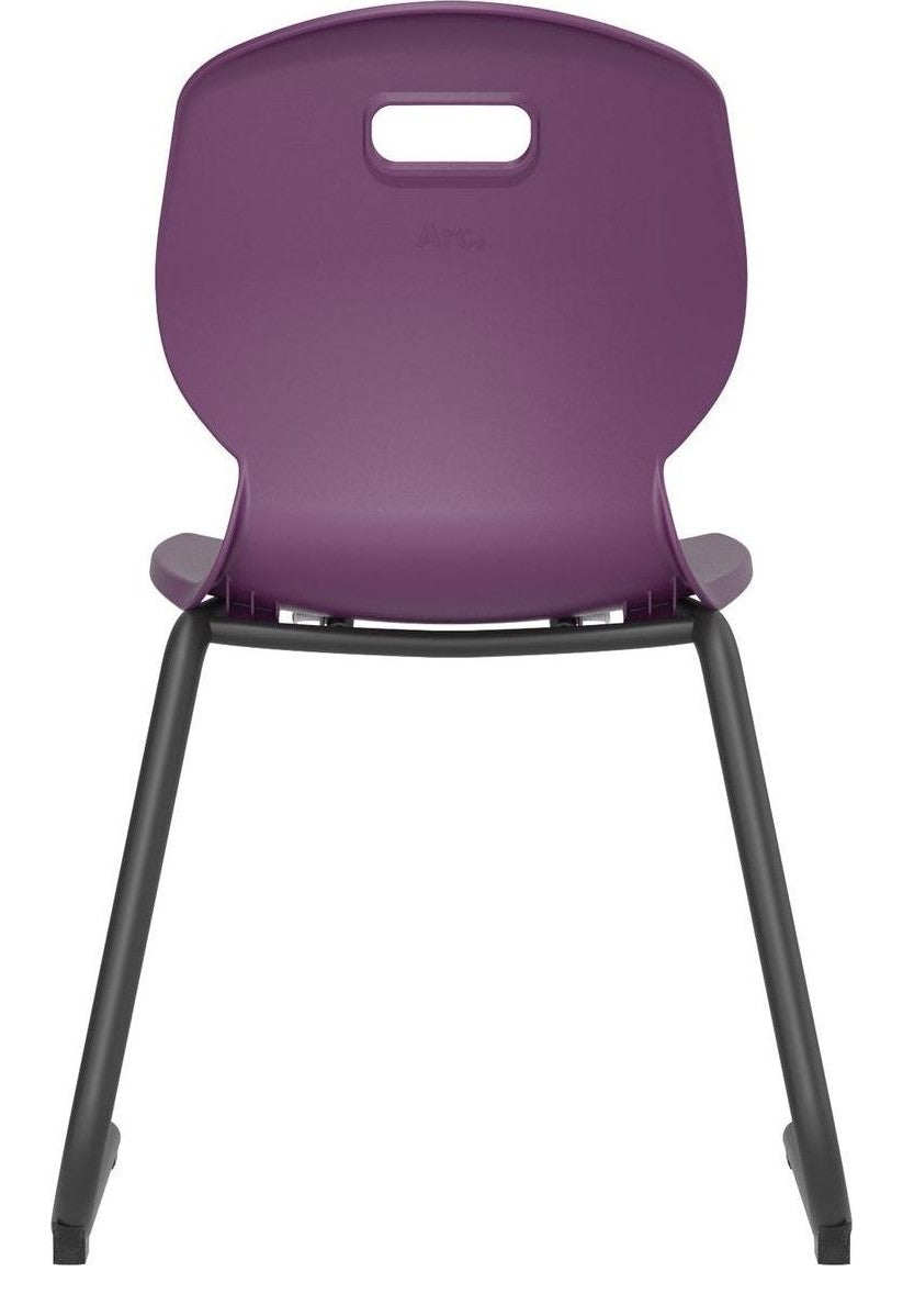 Arc Reverse Cantilever Chair in grape from another angle