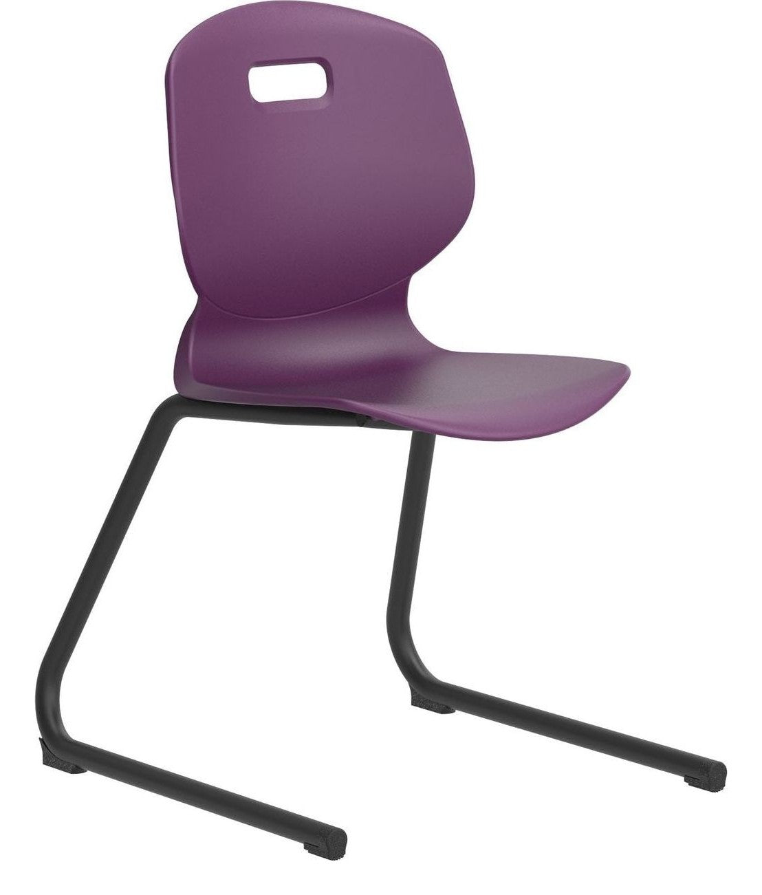 Arc Reverse Cantilever Chair in grape another view
