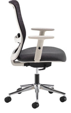 Arcade Mesh Operator Chair in grey from the side