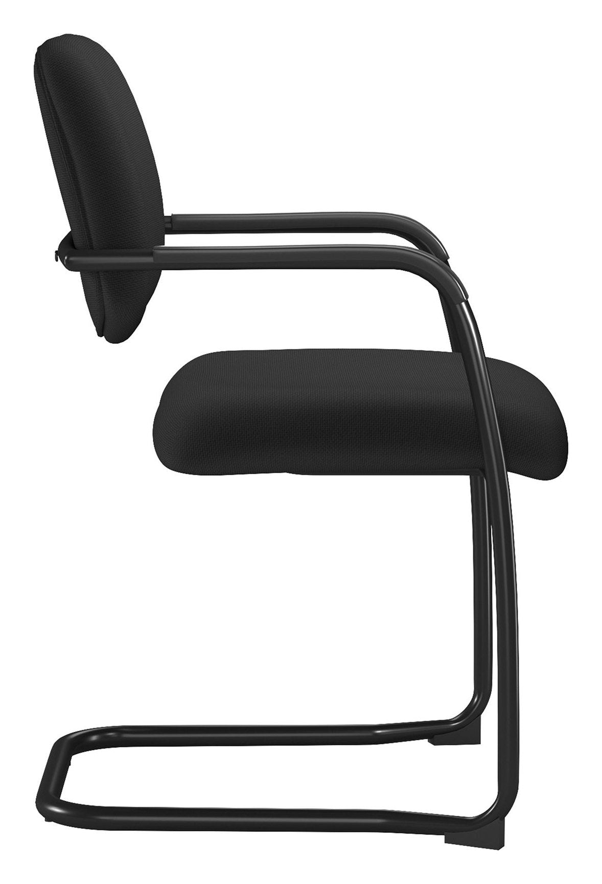 Aria Stacking Boardroom Chair in black, view 2