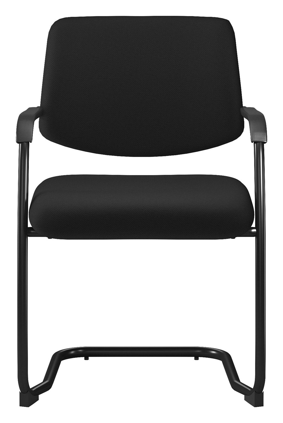 Aria Stacking Boardroom Chair in black, view 4