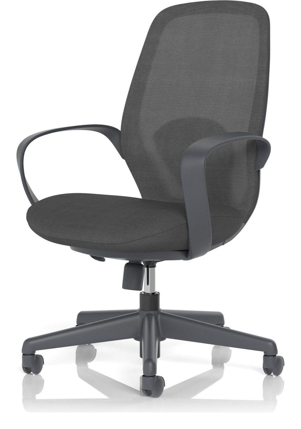 Ariel Mesh Task Operator Chair, black, another view 2
