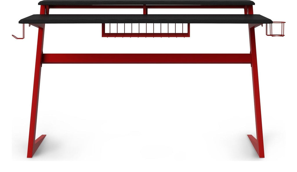 Aries Gaming Desk Carbon Fibre Effect Top, view 3