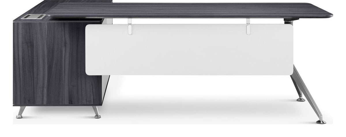 Arlo Nero Executive Desk with Return