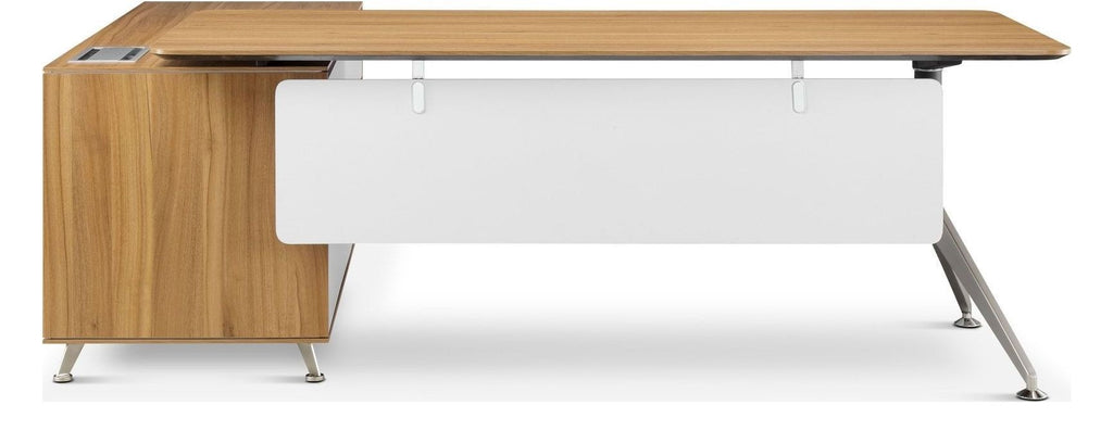 Arlo Nero Executive Desk with Return