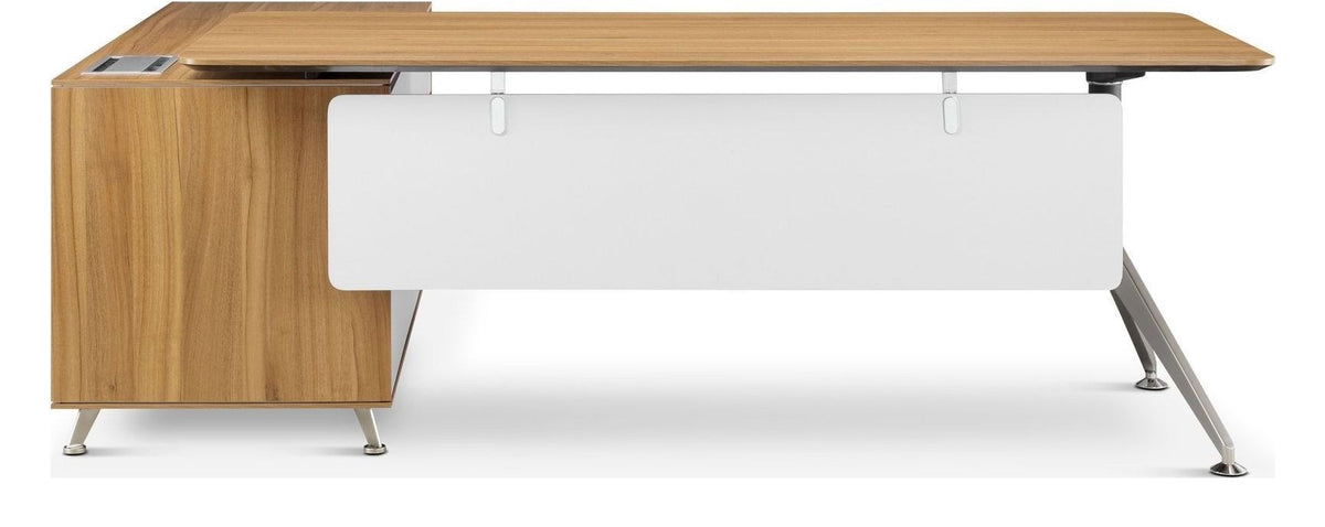 Arlo Nero Executive Desk with Return