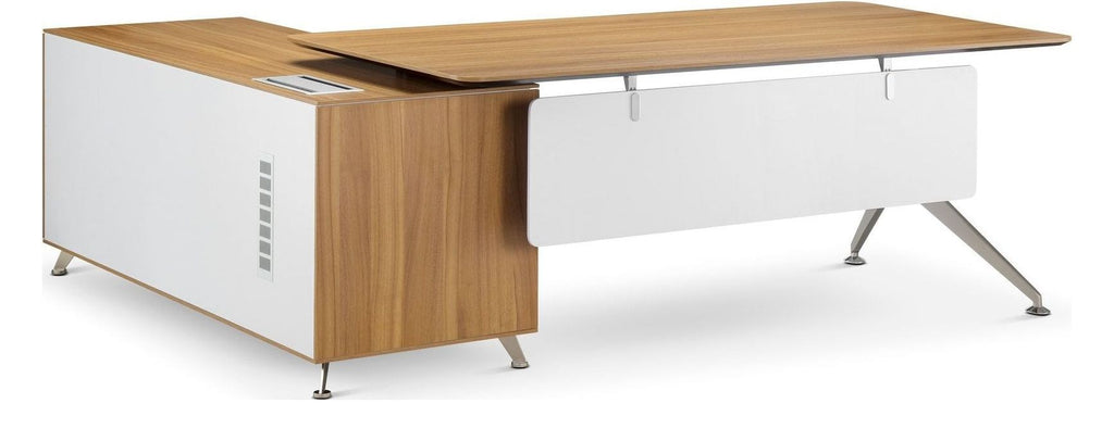 Arlo Nero Executive Desk with Return