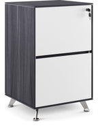 Arlo Nero Two Drawer Filing Cabinet