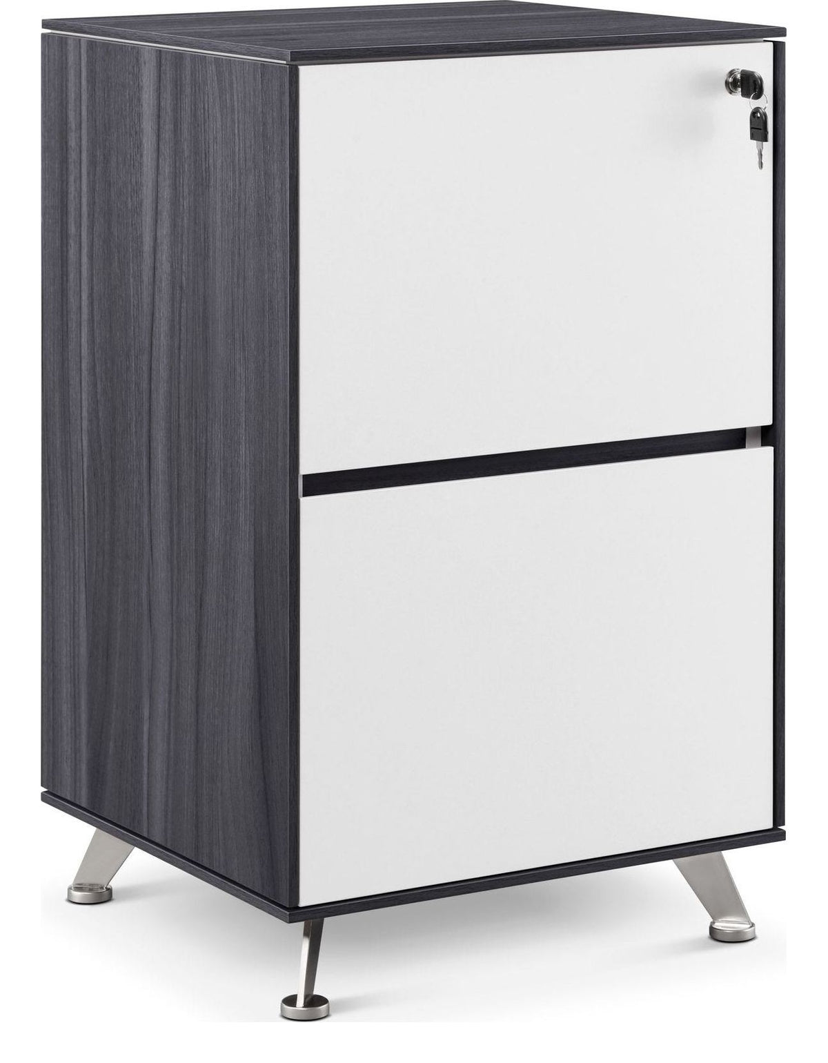 Arlo Nero Two Drawer Filing Cabinet