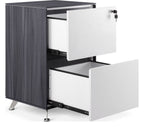Arlo Nero Two Drawer Filing Cabinet