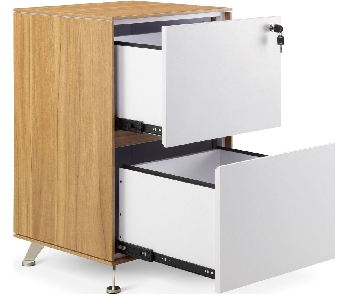 Arlo Nero Two Drawer Filing Cabinet