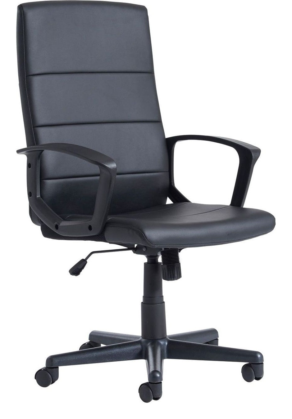 Ascona Faux Leather Executive Chair in black