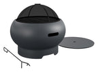 Asher Wood Burning Fire Pit with Grill and Cover, view 4