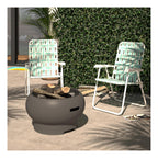 Asher Wood Burning Fire Pit with Grill and Cover, view 6