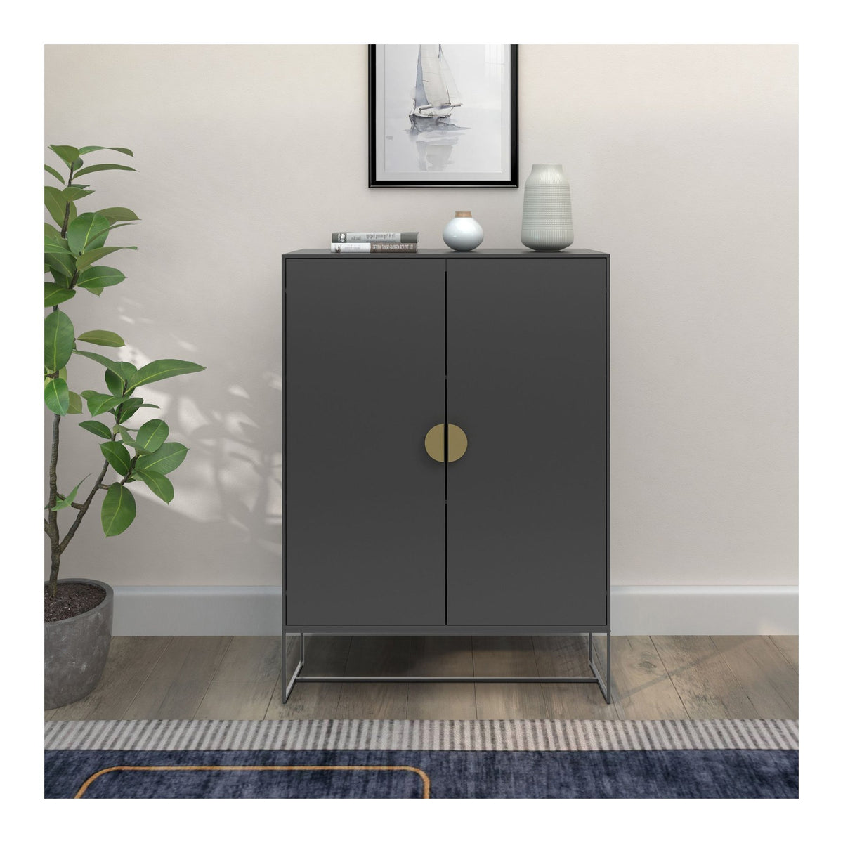 Asia Cabinet 2 Door, view 3