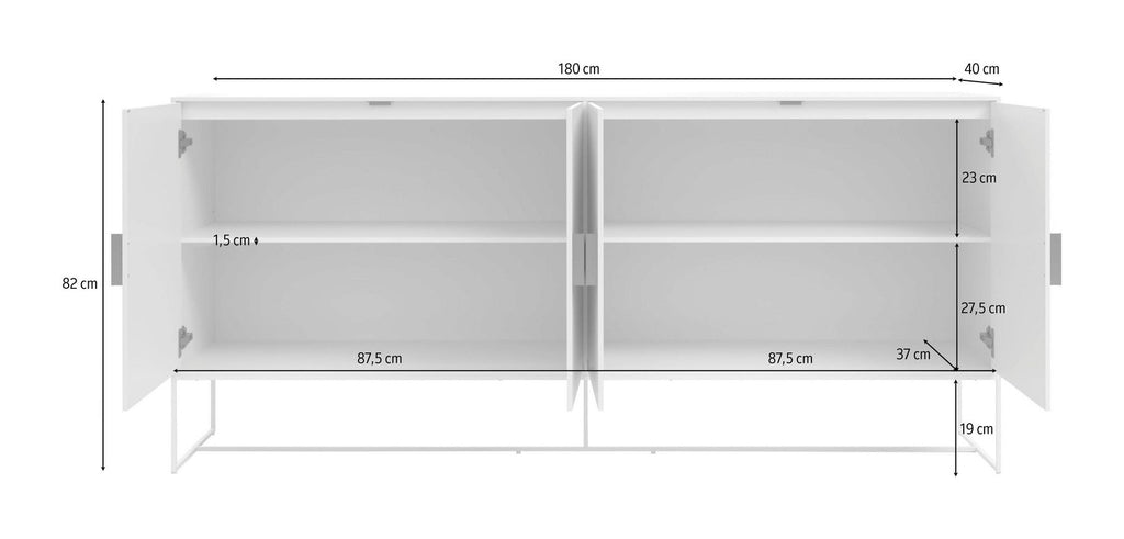 Asia Sideboard 4 Door, view 12