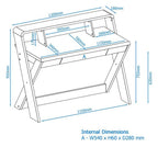 Aspen Trestle Style Office Desk, view 3