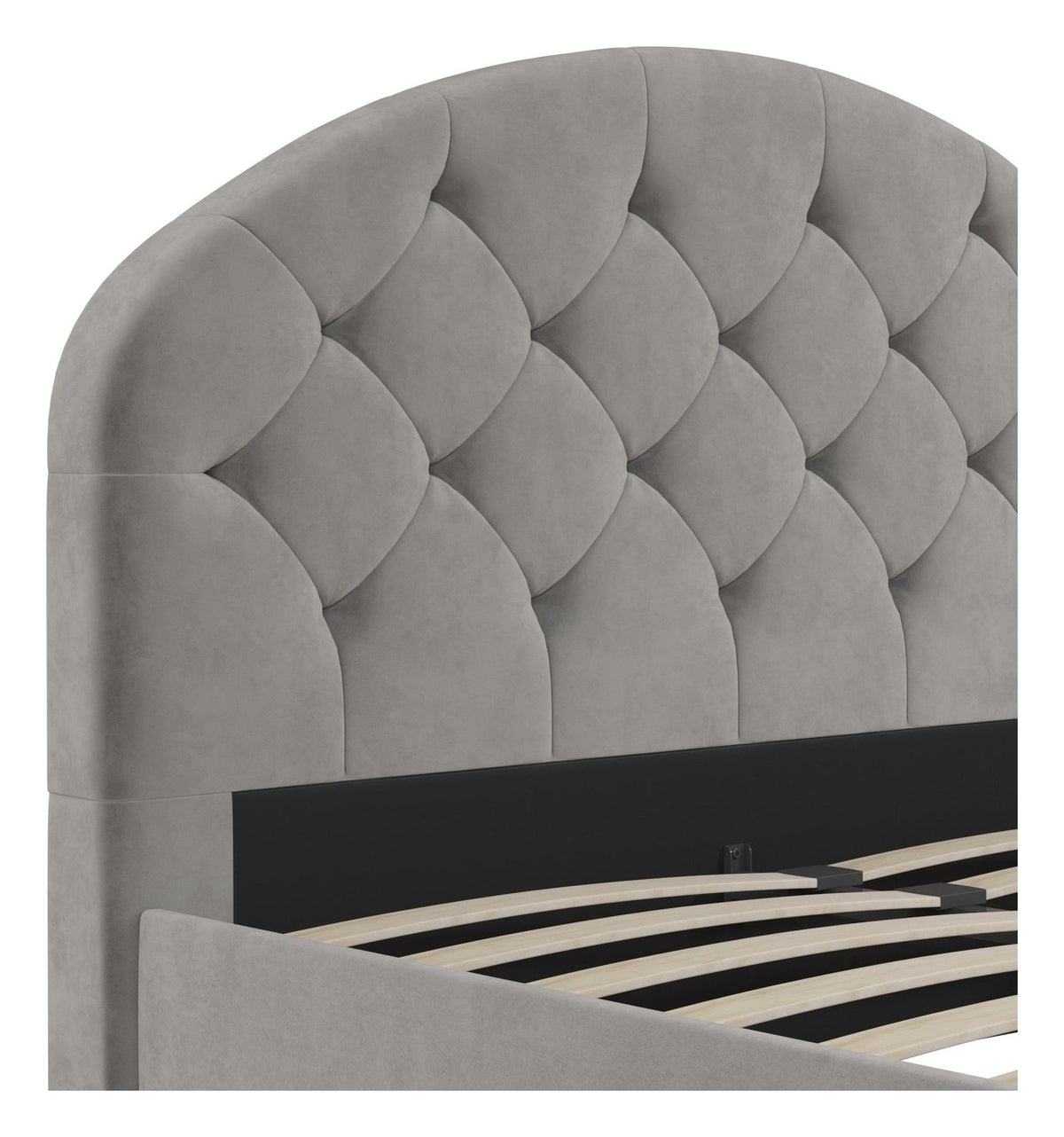 Aspen Upholstered Bed Velvet, view 7