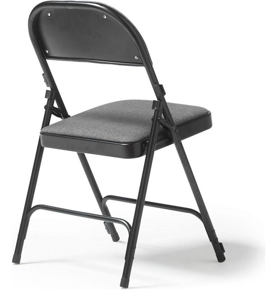Aster Folding Chair, Pack of 4 in grey from the back