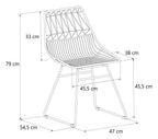 Astrid Wire Metal Dining Chair, view 12
