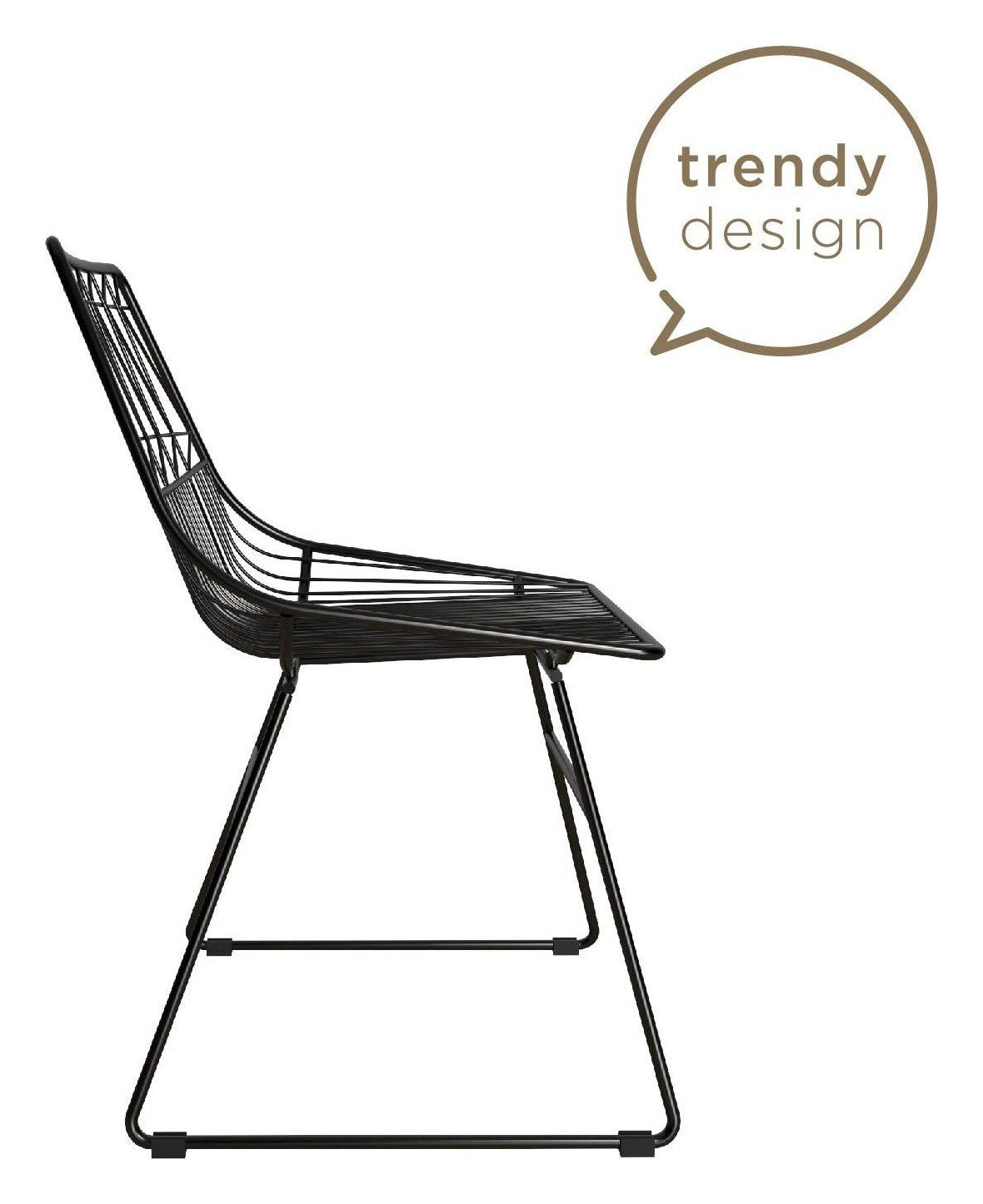 Astrid Wire Metal Dining Chair, view 9