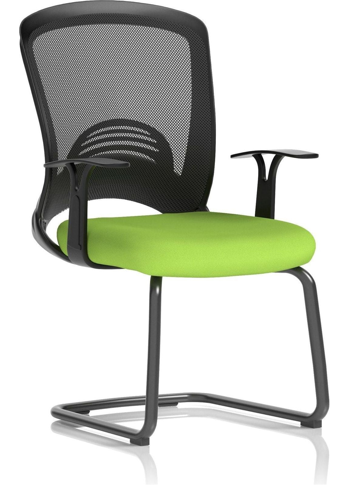 Astro Bespoke Visitor Cantilever Leg Mesh Chair, green